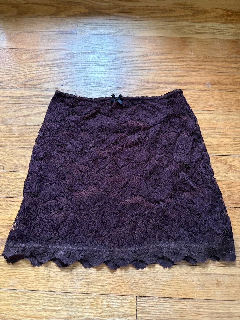 Urban Outfitters Plum Lace Mini Skirt